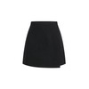 GORGLITTER Women's A Line Flared Wrap Short Skirt Elastic Waist