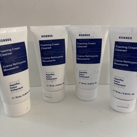 KORRES 4 PACK Korres Foaming Cream Cleanser 2.54oz  X 4 New Unboxed