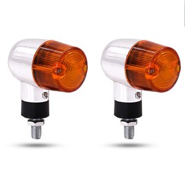 YnGia Motorcycle Turn Signal Lights Motorbike Indicators Universal Motorcycle Front Rear Blinker Indicator Lamp Amber for Motorcycle Scooter Quad Cruiser Bobber Chopper 2PCS