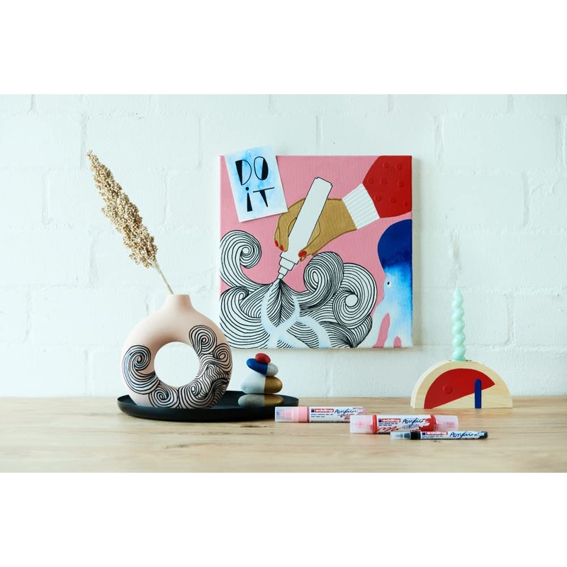 edding 5300 fine 5pcs Nature​ Acrylic Marker Set, Multi 5