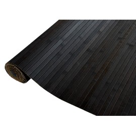 amaZulu Inc. Bamboo Wall Panel 4ft x 8ft – Home Décor for Living Room, TV Wall Covering, Wainscot for Bedroom, Decorative Ceiling Treatment (4ft x 8ft, Dark Brown)