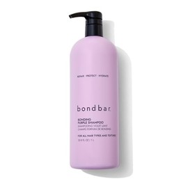 Bondbar Purple Brightening Shampoo for Blonde, Lightened & Gray Hair, Neutralizes Brassiness, Repairs, Protects, Hydrates, Vegan, Cruelty-Free, 33.8 Fl. Oz