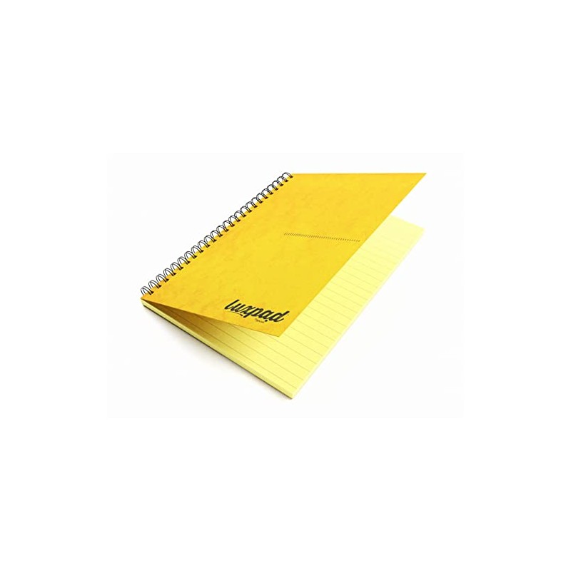 Silvine Luxpad A5 Memory Aid Yellow Paper Notebook - Lined