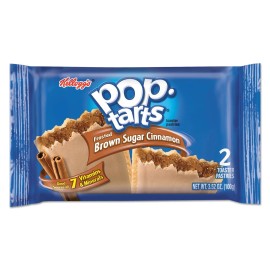 Kellogg's 31131 Pop Tarts, Frosted Brown Sugar Cinnamon, 3.52oz, 2/Pack, 6
