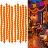 10 Tiras de Guirnaldas de Flores Artificiales de caléndula 1.5