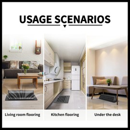 2 Pack Adjustable Air Vent Deflector for 4x10 Inch Registers – Adjustable Floor Vent Covers for Vent Deflectors – Directs Airflow for Better Comfort in Home & Office