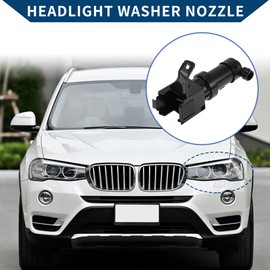 Hihaha No.8520850021 Headlight Washer Nozzle for Lexus LS430 2004-2006 Front Driver Side Headlight Headlamp Washer Nozzle Jet Sprayer Plastic 1pc Black