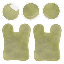 BIUDECO Jade Gua Sha Massager Pack Face Scraping Board Body Guasha Massage Tools Smooth Edges Present for Health