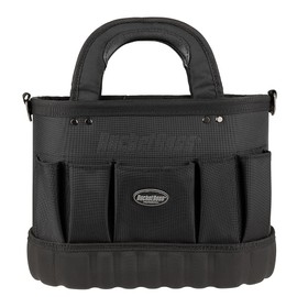 Bucket Boss Pro Oval Tool Tote 14 Tool Bag in Black, 74014