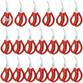 20 PCS Kitchen Seafood Scissors for Crab, Seafood Scissors Multifunctional Stainless Steel Shears Crab Leg Crackers, Fish Crab Shrimp Lobster Scissors for Kitchen Seafood Tools