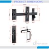 Garden Gate Accessories Metal Fixing Latch T Hinges Spring Closer