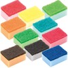 Basic Standard Kitchen Sponge Cute Colorful Set of 10 Colors