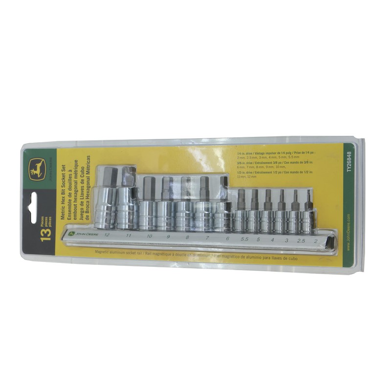 John Deere Original Equipment Metric Hex Socket Set - TY26848