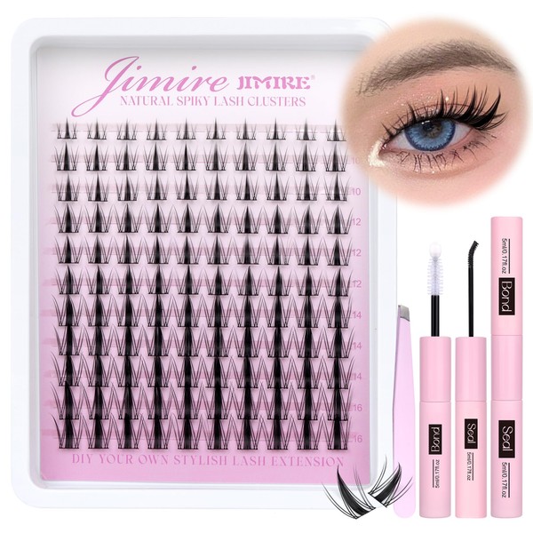 JIMIRE Lash Clusters Kit Manga Cluster Lashes Natural Look Wispy