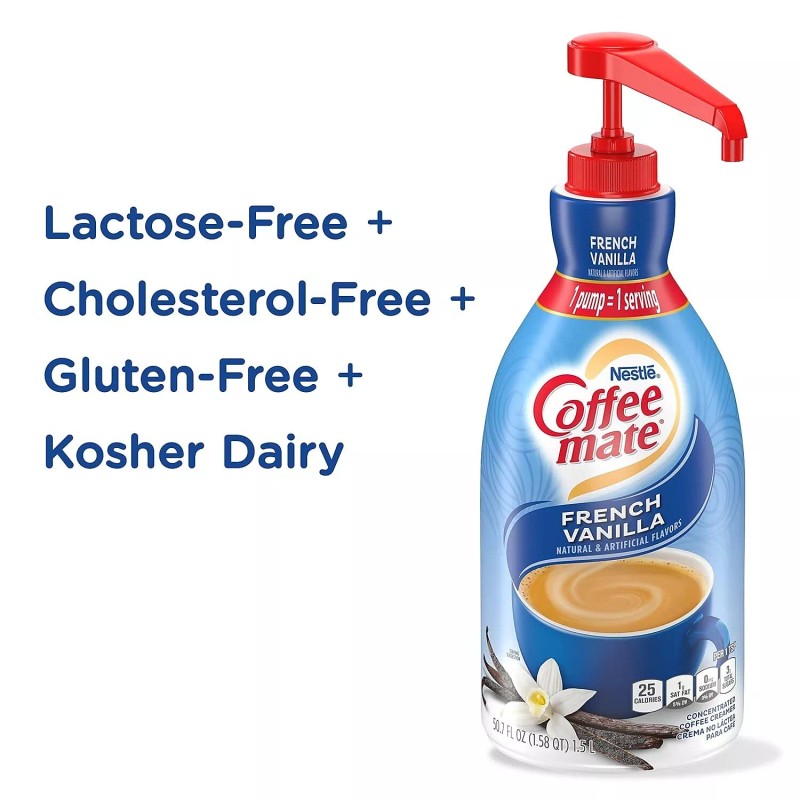 Nestle Coffee mate Coffee-Mate 31803 Liquid Coffee Creamer, French Vanilla,