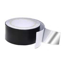 Black Aluminum Foil Tape Black Adhesive Aluminum Foil Tape High Temp Heavy Duty Adhesive HVAC Sealing Hot Cold Air Duct Tape (2 in x 64 FT 3.9 Mil Thick)