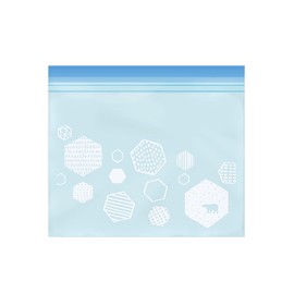 Ordi CH-ZMD03&04-40 Zipper Bags, Zippered Plastic Bags, Medium, 2 Patterns, 40 Pieces, Boxed, Compact Storage, Can Be Stored Vertical or Horizontal