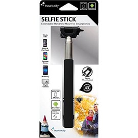 Travelocity Selfie Stick Connect & Shoot Bulit in Button 43'in Extra Long
