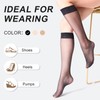 MANZI Sheer Knee High Stockings For Women Nylon Pantyhose Socks