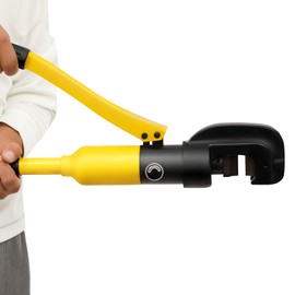 Hydraulic Rebar Cutter, 1/4" - 7/8" / 4 mm - 22mm Portable Hydraulic Rebar Cutter for Concrete Construction, Handheld Rebar Cutter with Box, Steel Bolt Chain Cutting tool (0.87 in|7/8)