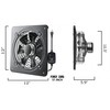 Gainsh Window Exhaust Fan Wall Mounted Ventilation Fan Basement Extractor