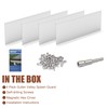 BJADE'S Gutter Valley Splash Guard,4 Pcs Aluminum Roof Valley Splash