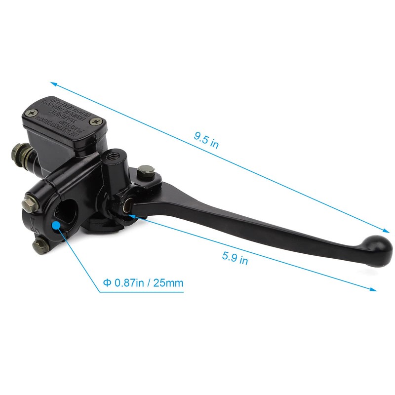 mokuo Right Side Motorcycle Brake Master Cylinder Assembly with Brake