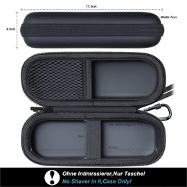 Woollo PU Case Compatible with Gillette Intimate Wet Razor for the Intimate Area, Portable Hard Travel Case, Waterproof Bag for Intimate Shavers