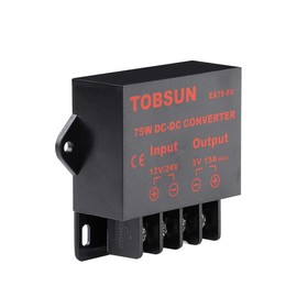 BINZET DC Converter Step Down Regulator 5V Regulated Power Supplies Transformer Converter (5V 15A 75W)