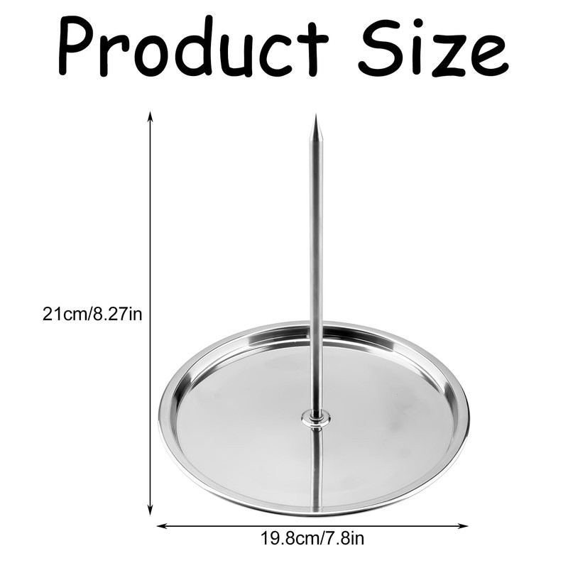 Bojueshaw Stainless Steel Vertical Skewer,BBQ Vertical Meat Skewer Kebab Stand,Hanging