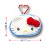 Tanayama Shoji 63202404 Mini Face Pouch with Carabiner, Pom Pom