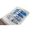 Mibella Trend Haarspangen Set, 4 Stück, Blau und Blumenmuster, Click-Clack