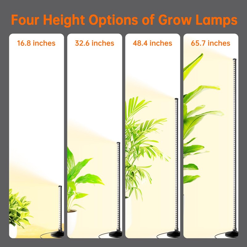 Bstrip Standing Grow Light for Indoor Plants, Vertical Grow Light