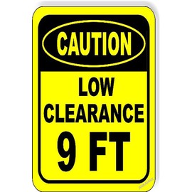 Retro Metal tin Sign Low Clearance 9 ft Composite For Home Cave Garage bar Wall Decoration Vintage Metal Sign 8 x 12 inch