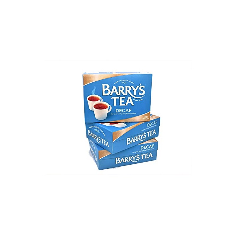 Barry's Tea Decaf Blend 80 Teabags (3 Pack), Fresh from