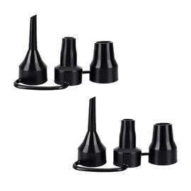2pcs 3 Sizes Inflatable Pump Nozzles Head, Air Pump Replacement Nozzles, Plastic Pump Nozzles,Air Pump Inflator Adaptor Accessory for Partial Air Bed, Air Mattress Air Mattress Etc Durability