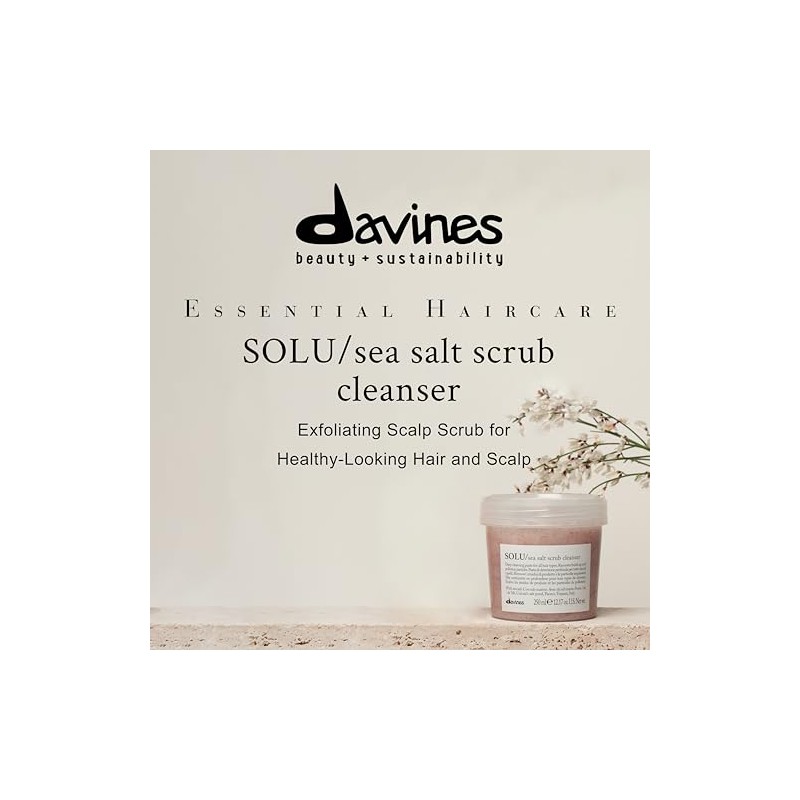 Davines Solu Sea Salt Scrub Cleanser, 8.45 fl. oz.
