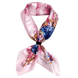Jill Stuart 50109007 Scarf, Women's, Silk Print, Petite Scarf, Women's, blue