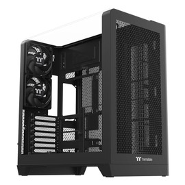 Thermaltake View 390 Air; Mid Tower; 2x120mm CT Fans Included; 360mm Radiator Support; 420mm GPU Clearance; Hidden Connector Support; Rotatable PCIe Slots; 200mm PSU Clearance; Black; CA-11F-00M1WN-00