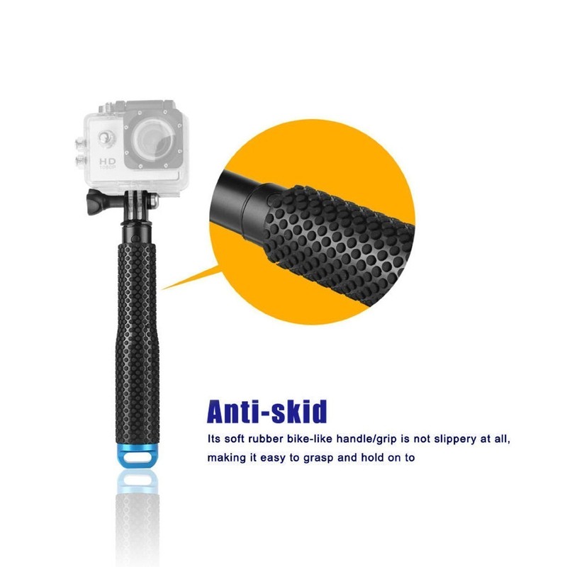 MyArmor Rubberized Aluminum Hand Grip Waterproof Selfie Stick Extendable (7-19