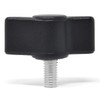 Design61 4 x Plastic Wing Screws with Threaded Bolts Steel