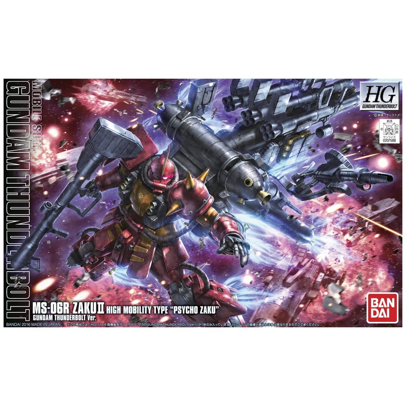 Bandai Hobby HGTB Psycho Zaku Anime Colored Gundam Thunderbolt Action