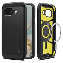 Spigen for Pixel 9a Case, Tough Armor (Ai) MagFit (2025) [Compatible with Magsafe Accessories] - Black