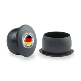20 x Blind Plugs - Made in Germany - Made of High-Quality Weatherproof Plastic, Cover Caps for Drill Holes, Drill Hole Cover, Hole Cover, Plastic Plugs (11.9 mm, 20)