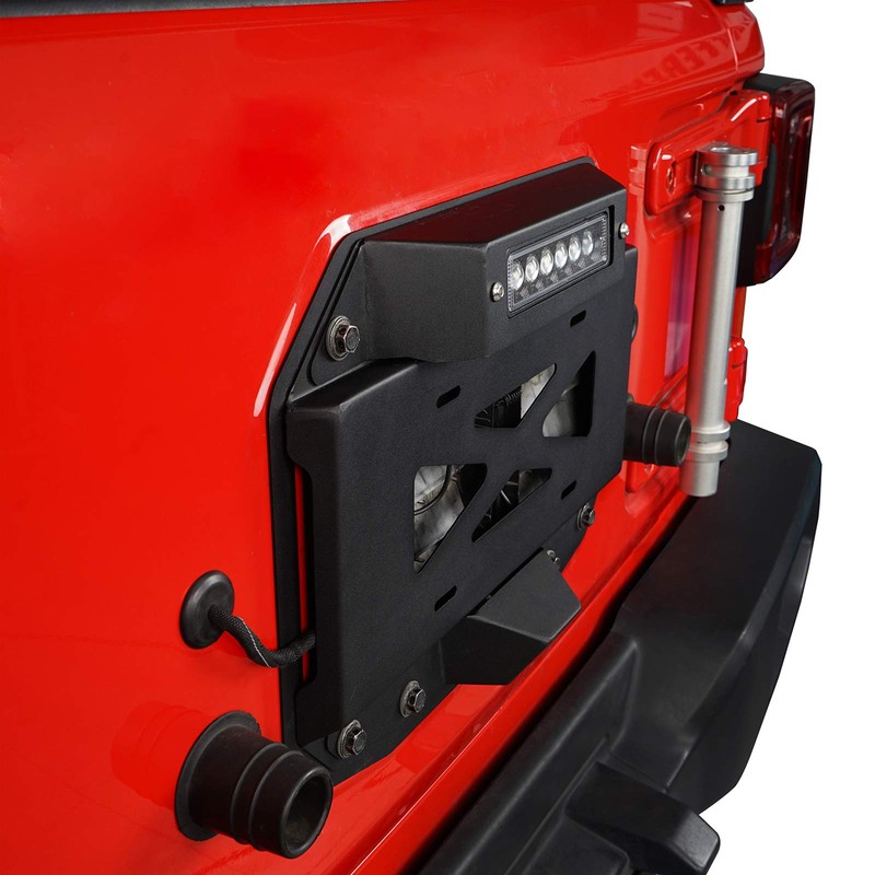 u-Box JL Wrangler Spare Tire Delete License Plate Relocation Kit