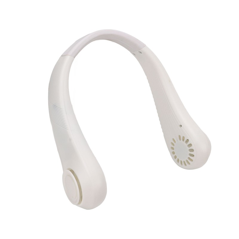 Portable Neck Fan Leafless Hands Free Quiet Lightweight USB Charging