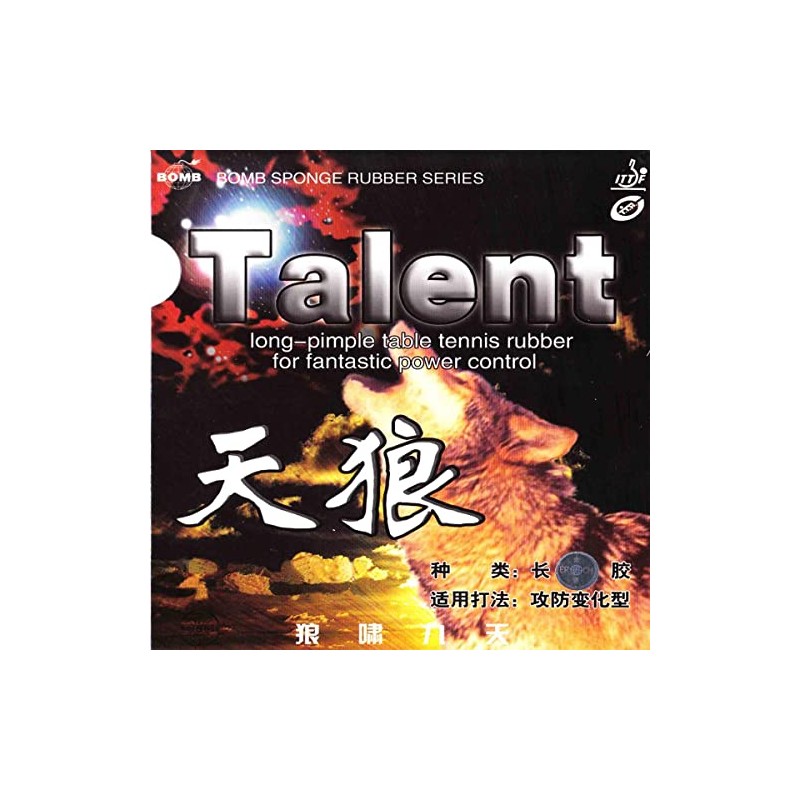 Bomb Belag Talent, schwarz, 1,0 mm