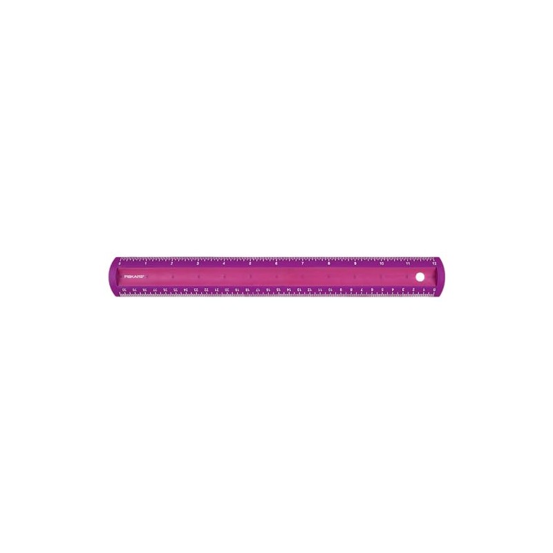 Fiskars Kids 12" Softgrip Ruler, Color May Vary, Back To