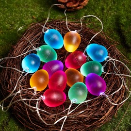 Belniak Easter Lights Egg Decorative Fairy String Lights 30 LEDs 10 ft Battery Operated for Home Bedroom Birthday Classroom Wall Decor