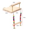 Sarini Bird Platform Stand, Wooden Platform Play Exercise Stands Parrot